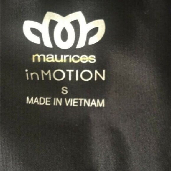 Maurices S Black- Brown Animal Print Scoop Neckline Caged Back Half Sleeve Top - Picture 5 of 5